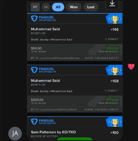 Winning slip