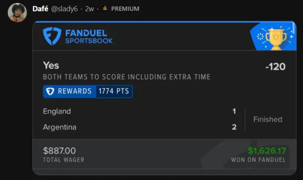 Winning slip