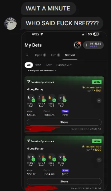 Winning slip