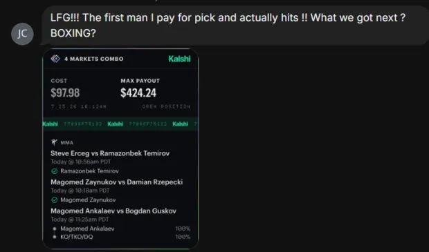 Winning slip