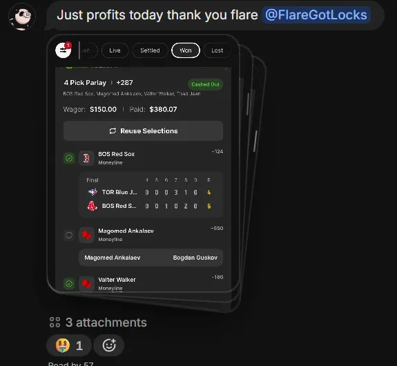Winning slip