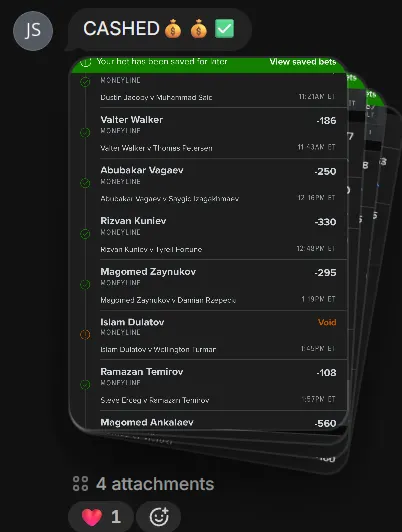 Winning slip