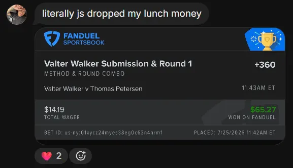 Winning slip
