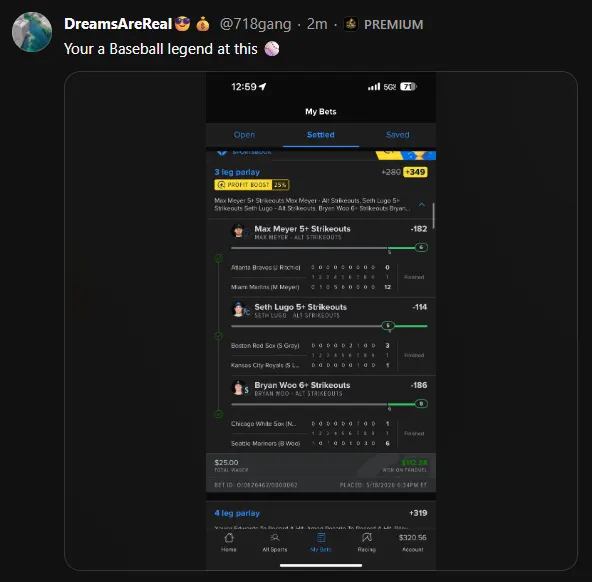 Winning slip