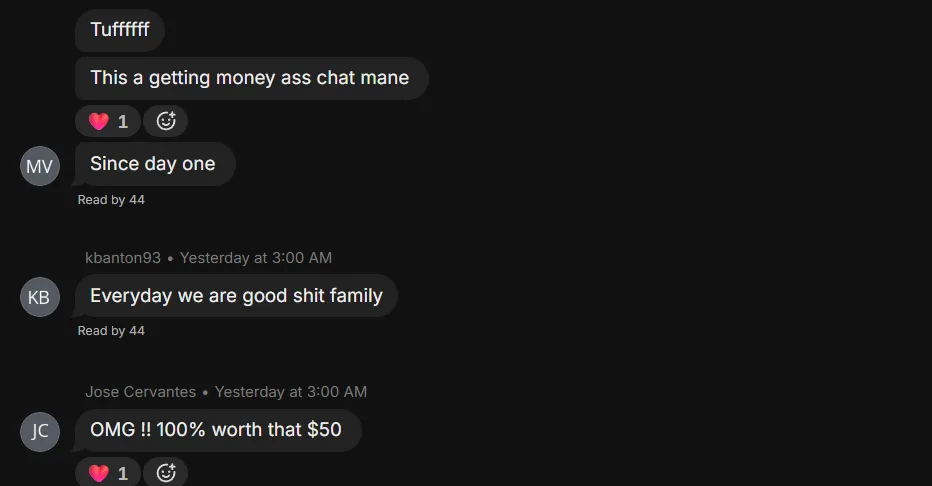 Member message